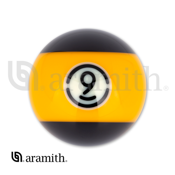 RBABK_09 Aramith BLACK Replacement Ball – #9 | Golden Break Billiards